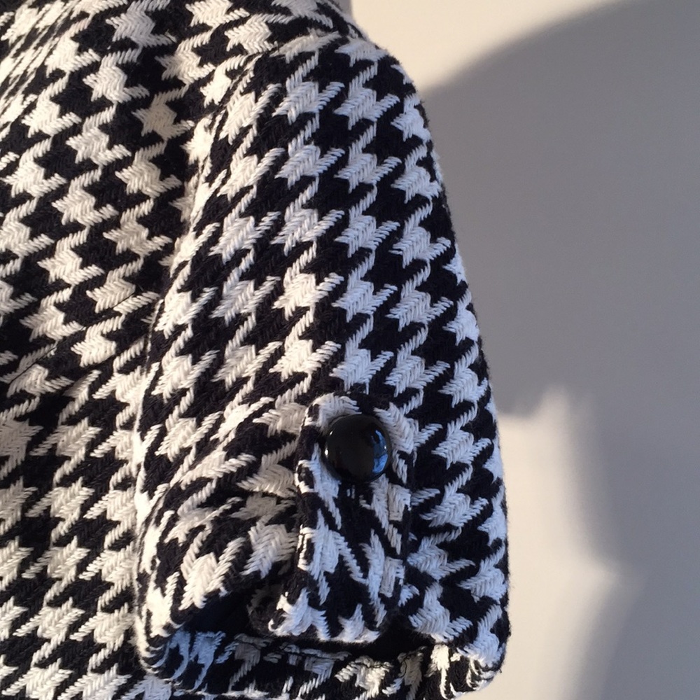 100% Cotton Jacket, Houndstooth Pattern! - image 3
